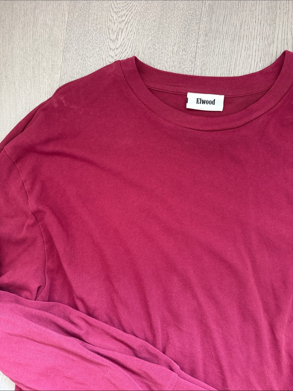 Burgundy long sleeve men’s Elwood shirt